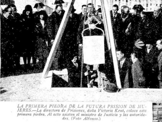 Colocación de la primera piedra del edificio de Ventas. ABC, 25/12/1931.