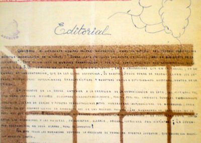 Portada de Juventud Reclusa, órgano de la JSU en Ventas, 01/06/1946. AHPCE.