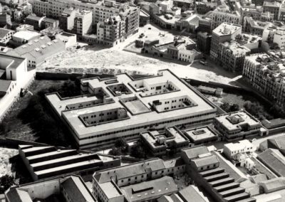 Fotografía aérea de la prisión de Ventas, 3-10-1962. Biblioteca de la Dirección Gral. de Instituciones Penitenciarias.