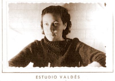 Retrato de Trinidad Gallego, en el antequirófano de la Unidad Militar de la XVIII División, Madrid, 1937. Archivo personal de Trinidad Gallego Prieto